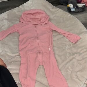 Carter's Pink Hooded Footie